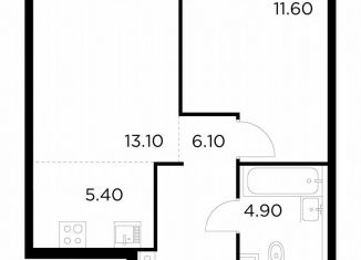 Однокомнатная квартира на продажу, 40.7 м2, Москва, Войковский район