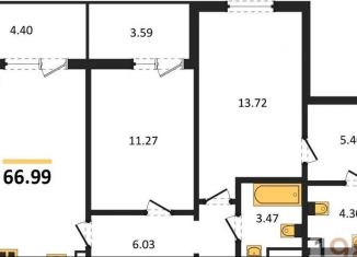 2-комнатная квартира на продажу, 67 м2, село Новая Усмань