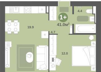 Продажа 1-комнатной квартиры, 41 м2, Москва, Никитинская улица, 6