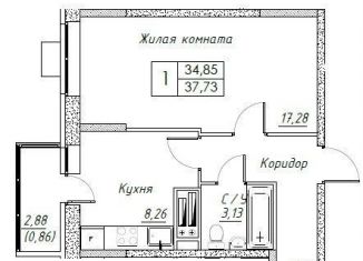 Продам 1-ком. квартиру, 35.7 м2, Дмитров