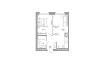 Однокомнатная квартира на продажу, 35.4 м2, Астрахань, Советский район, Боевая улица, 132с2