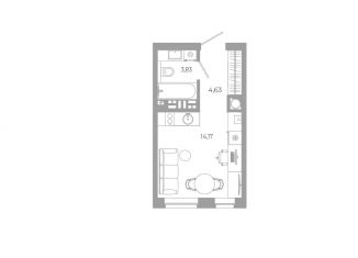 Продаю квартиру студию, 22.6 м2, Астрахань, Боевая улица, 132с2