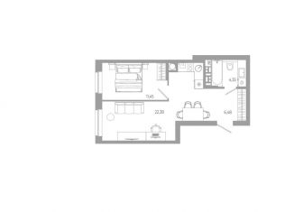 Продажа 1-комнатной квартиры, 44.7 м2, Астрахань, Советский район, Боевая улица, 132с3