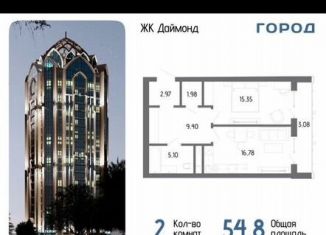 Продажа 1-ком. квартиры, 54.8 м2, Чечня, проспект В.В. Путина, 5