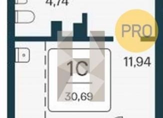 Продается квартира студия, 30.7 м2, Новосибирск, метро Речной вокзал