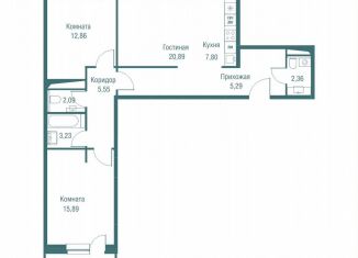 Продаю 3-комнатную квартиру, 78.3 м2, Одинцово