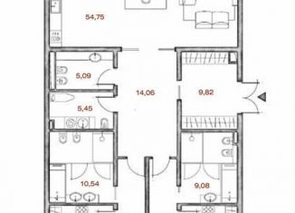 Продажа 3-ком. квартиры, 170.9 м2, Москва, Крестовоздвиженский переулок, 4, район Арбат