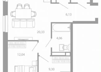 Продажа 2-ком. квартиры, 56.4 м2, Астрахань, улица Николая Островского, 148/1