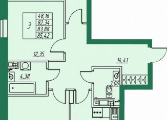 Продам 3-ком. квартиру, 83.9 м2, Владимирская область