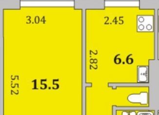 Продажа 1-ком. квартиры, 29.9 м2, Мурманск, Планерная улица, 3