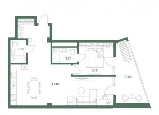 Продается 1-комнатная квартира, 80.1 м2, Ялта