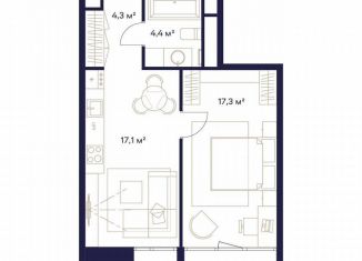 Продам однокомнатную квартиру, 44.8 м2, Москва, СВАО, ЖК Союз, к3