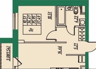 Продаю 1-комнатную квартиру, 36 м2, Владимирская область