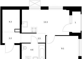 Продам 1-ком. квартиру, 37 м2, Екатеринбург, Чкаловский район, жилой комплекс Утёс, к3