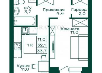 Продаю 1-комнатную квартиру, 33.7 м2, Республика Алтай, Алтайская улица, 2Г