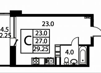 Квартира на продажу студия, 29.3 м2, Домодедово