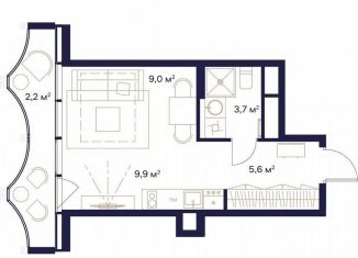 Продаю однокомнатную квартиру, 30.4 м2, Москва, ЖК Союз, к3, СВАО