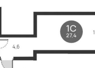 Продаю квартиру студию, 27.4 м2, Новосибирск, метро Октябрьская