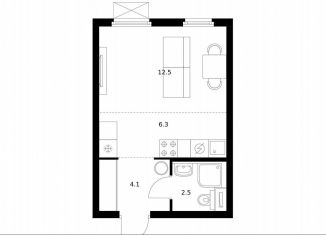 Квартира на продажу студия, 25.4 м2, Мытищи, ЖК Ярославский