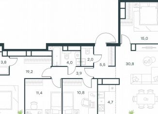 Продается 5-ком. квартира, 111.1 м2, Москва, жилой комплекс Левел Звенигородская, к2