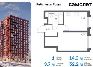 1-ком. квартира на продажу, 32.2 м2, Чита