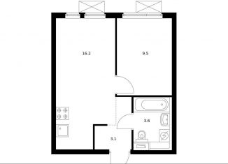 Продается 1-ком. квартира, 31.7 м2, Москва, метро Нагатинская, жилой комплекс Второй Нагатинский, к5