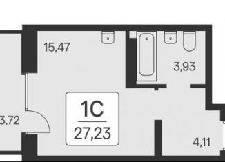 Продается квартира студия, 27.2 м2, Новосибирск, метро Заельцовская, Игарская улица, 5