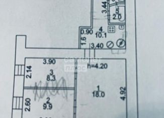 Продажа 3-ком. квартиры, 48 м2, Новочеркасск, улица Дубовского, 35/31