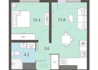 Продается 1-ком. квартира, 34.8 м2, Екатеринбург, Кировский район