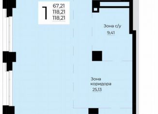 Однокомнатная квартира на продажу, 118.2 м2, Екатеринбург, метро Геологическая