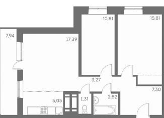 Продам 3-комнатную квартиру, 63.8 м2, Новосибирск, Междуреченская улица, 5/2