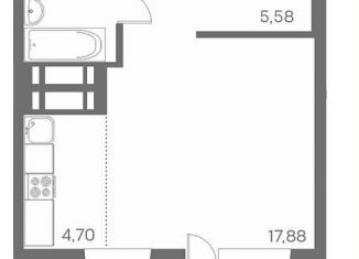 Квартира на продажу студия, 31.9 м2, Новосибирск, Ленинский район, Междуреченская улица, 5/2