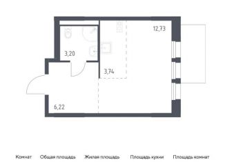 Продается квартира студия, 25.9 м2, Московская область, жилой комплекс Квартал Ивакино, к3