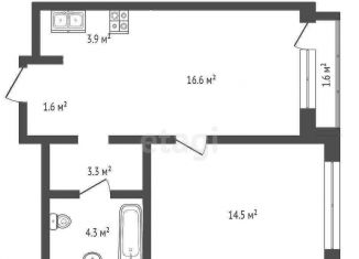 Продажа 1-ком. квартиры, 45.9 м2, Тюмень, жилой комплекс Европейский квартал, с34/11, ЖК Европейский квартал