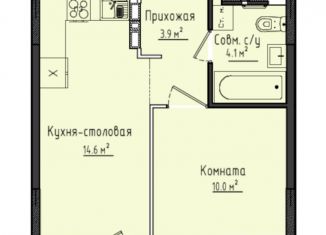 Продается однокомнатная квартира, 32.6 м2, село Первомайский