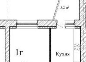 1-комнатная квартира на продажу, 42 м2, Тамбов, Селезнёвская улица, 2Бк3, Октябрьский район