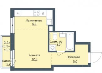 Продажа квартиры студии, 27.3 м2, Ижевск, ЖК Истории