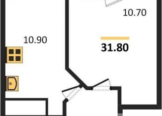 Продается 1-комнатная квартира, 31.8 м2, Новосибирск, Центральный район, площадь Ленина