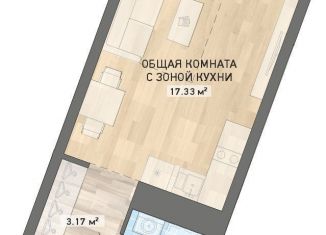 Продажа квартиры студии, 26.6 м2, Екатеринбург