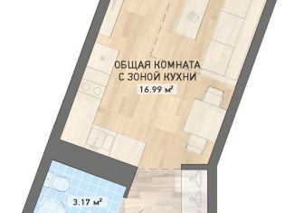 Квартира на продажу студия, 25 м2, Екатеринбург, ЖК Нова парк