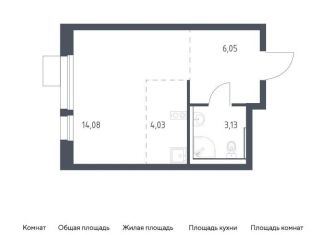 Продается квартира студия, 27.3 м2, Московская область, жилой комплекс Квартал Авиаторов, к8