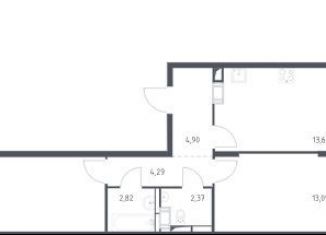 Продам 2-комнатную квартиру, 56.8 м2, поселение Рязановское, улица Уточкина, 7к1