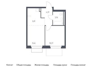 Продам 1-комнатную квартиру, 34.5 м2, поселение Филимонковское, жилой комплекс Квартал Марьино, к2