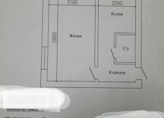 Продам 1-комнатную квартиру, 33.3 м2, поселок городского типа Дубки, посёлок городского типа Дубки, 14