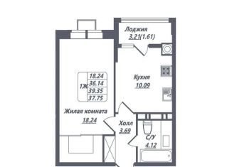 Продам 1-комнатную квартиру, 37.8 м2, Ессентуки