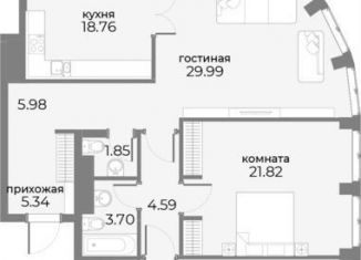 Продам 3-ком. квартиру, 122.3 м2, Москва, метро Краснопресненская