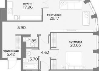 Продам трехкомнатную квартиру, 119.5 м2, Москва, метро Краснопресненская