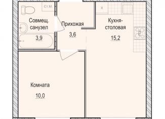 Продается 1-ком. квартира, 32.7 м2, село Первомайский, жилой комплекс Санвилл, 5