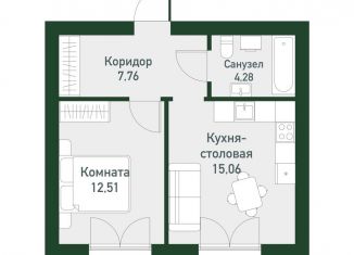 Продается однокомнатная квартира, 38.4 м2, Екатеринбург, Ленинский район