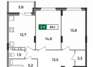 Продажа 2-ком. квартиры, 65.1 м2, Ковров, улица Зои Космодемьянской, 28/1